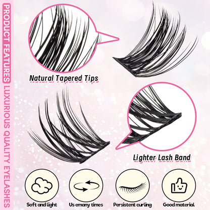 Luminel Manga Lash Clusters